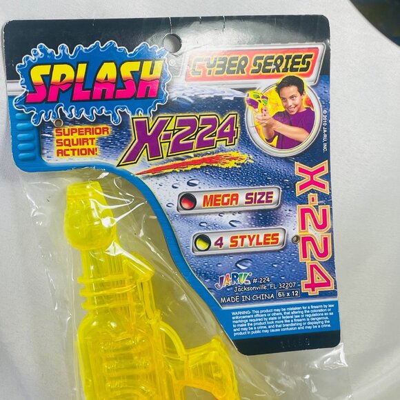 Splash Cyber Series X-224 Water Gun Toy 2010 Ju-Ru Yellow - Picture 8 of 9